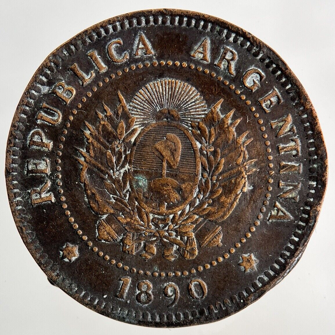 1890 Argentina Un 1 Centavo Coin | Collectable Grade