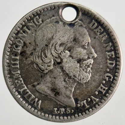 1890 Netherlands 10 Cents Silver Coin | Fine Collectable Grade | a8283