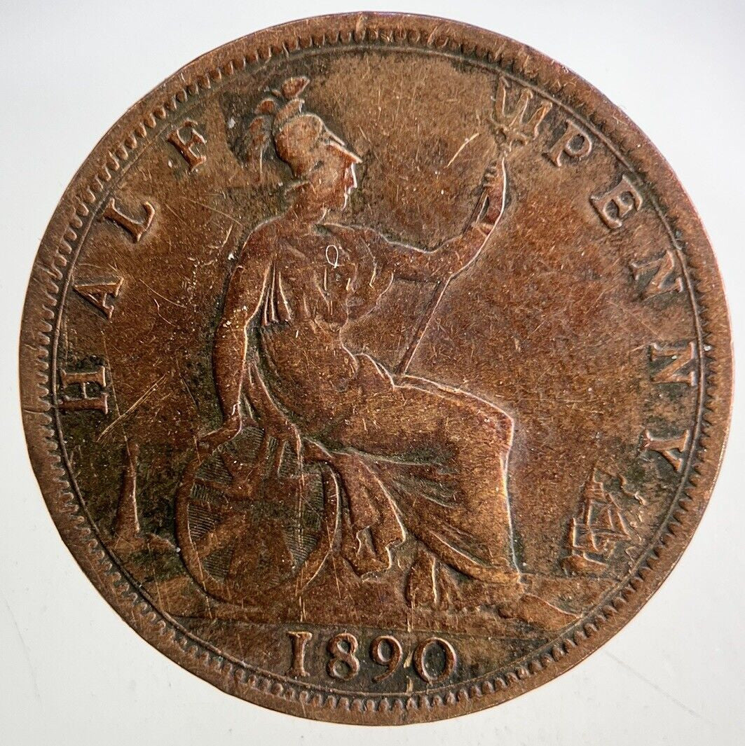 1890 Victoria Half-Penny Coin | Collectable Grade