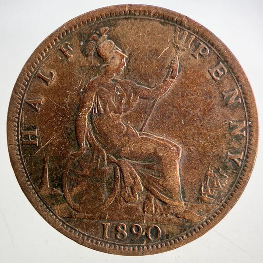 1890 Victoria Half-Penny Coin | Collectable Grade