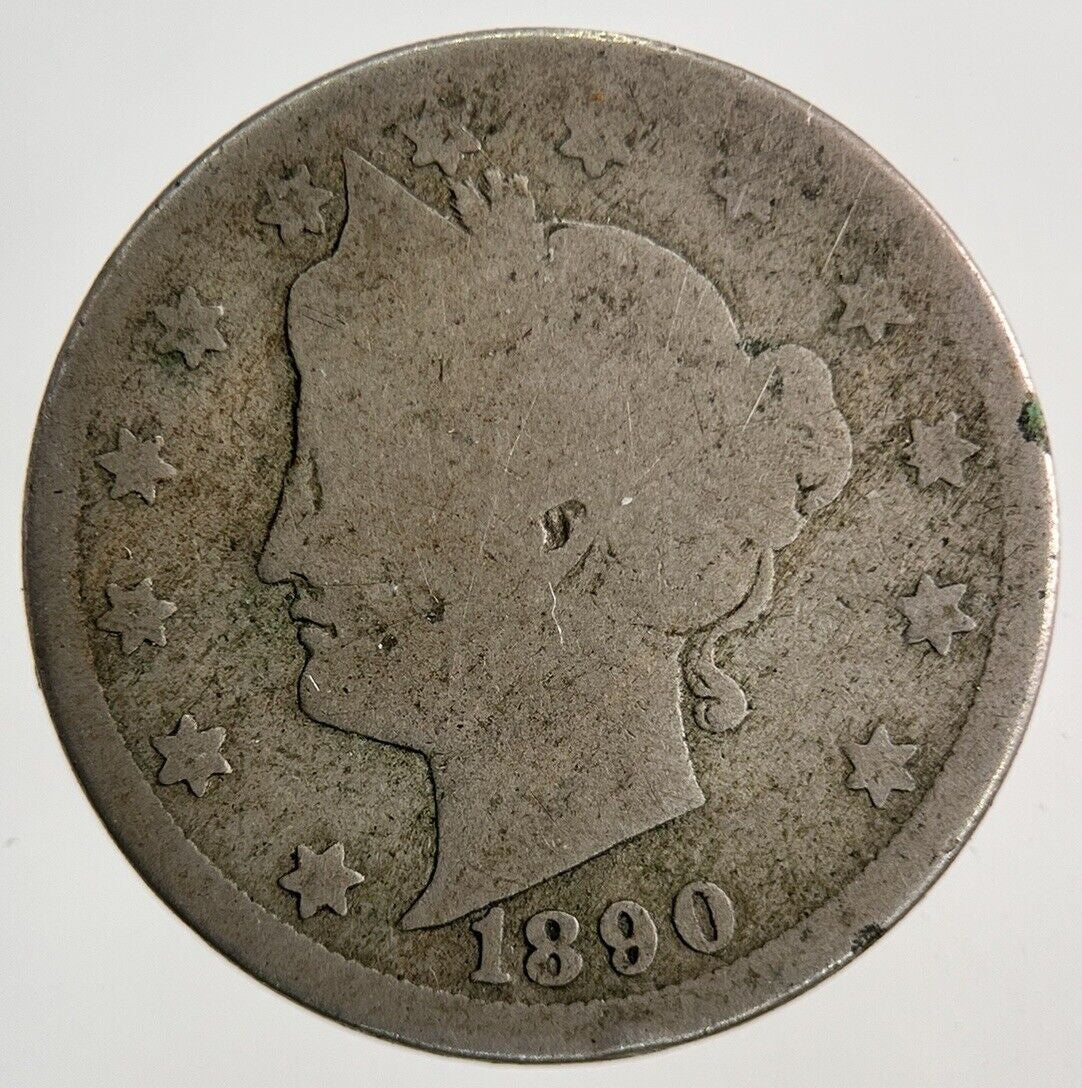 1890 US USA Nickel V 5 Cents Coin | Collectable Grade