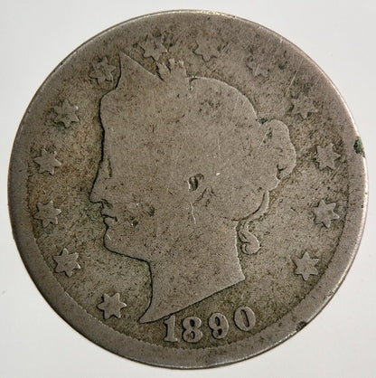 1890 US USA Nickel V 5 Cents Coin | Collectable Grade