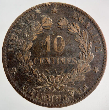 1890 France 10 Centimes Coin | Collectable Grade