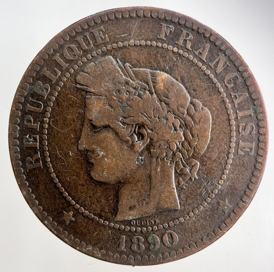 1890 France 10 Centimes Coin | Collectable Grade