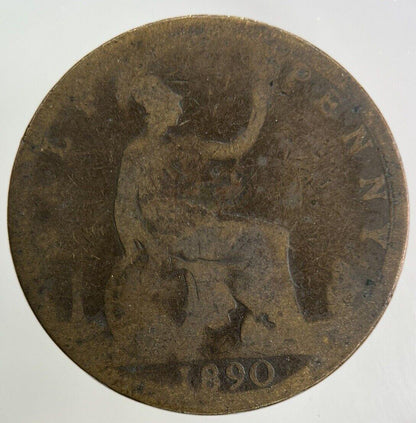 1890 Victoria Half-Penny Coin | Collectable Grade