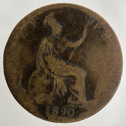 1890 Victoria Half-Penny Coin | Collectable Grade
