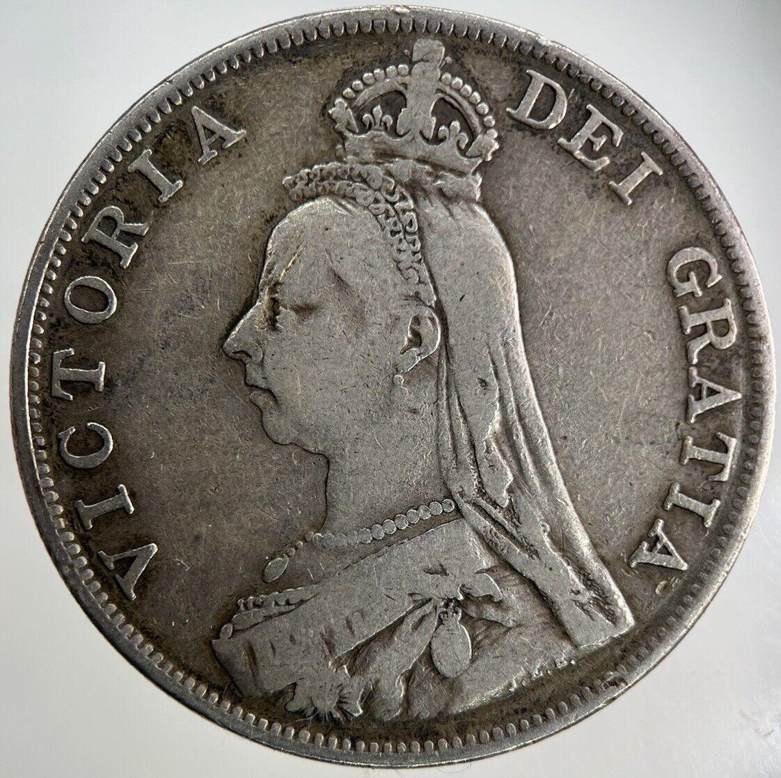 1890 Victoria Double-Florin Silver Coin | Fine Collectable Grade