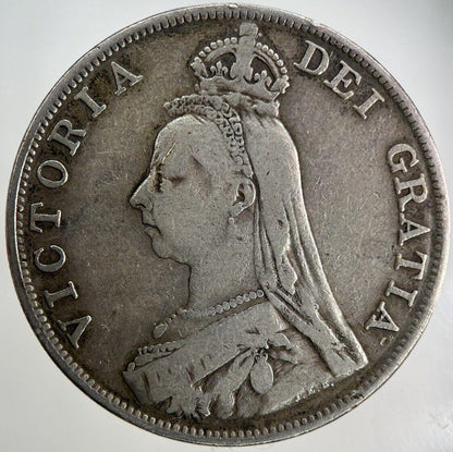 1890 Victoria Double-Florin Silver Coin | Fine Collectable Grade