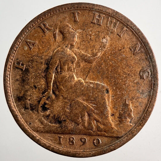 1890 Victoria Farthing Coin | Collectable Grade