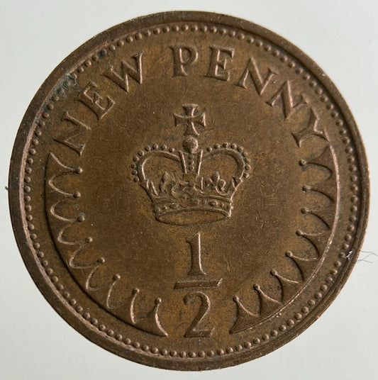 1974 Elizabeth II 2nd New 1/2 Half-Penny Coin | Fine Collectable Grade