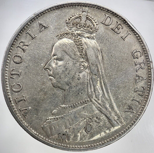 1890 Victoria Double Florin Silver Coin | Very High Grade