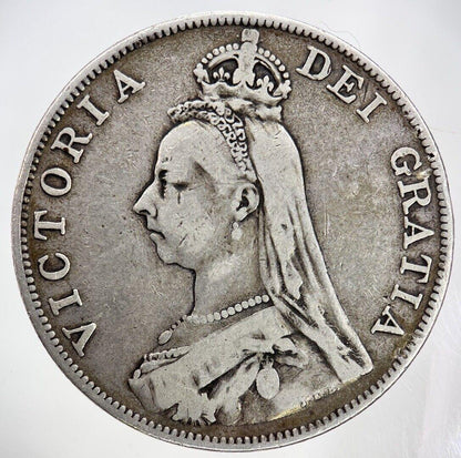 1890 Victoria Double Florin Silver Coin | Fine Collectable Grade