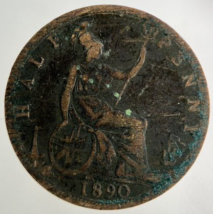1890 Victoria Half-Penny Coin | Collectable Grade
