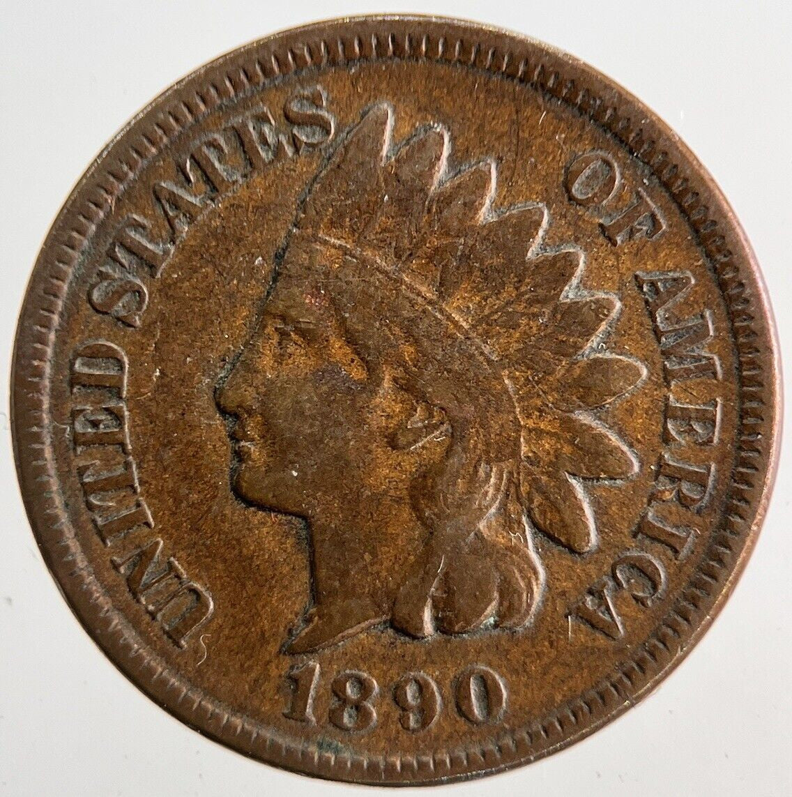 1890 US USA One Cent Coin | Fine Collectable Grade