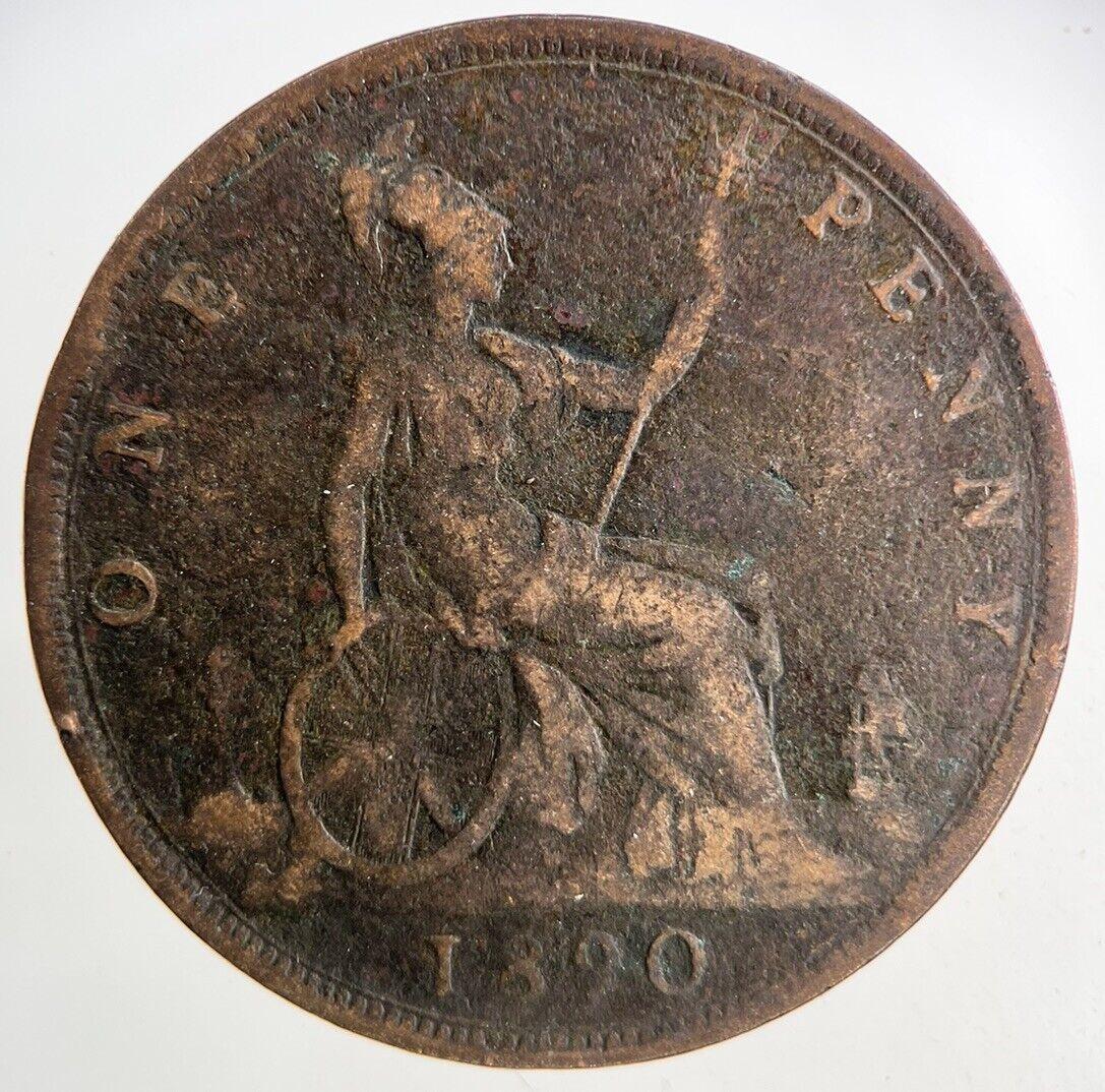 1890 Victoria One Penny Coin | Collectable Grade