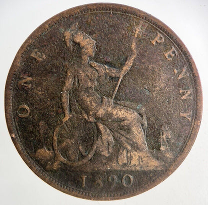 1890 Victoria One Penny Coin | Collectable Grade