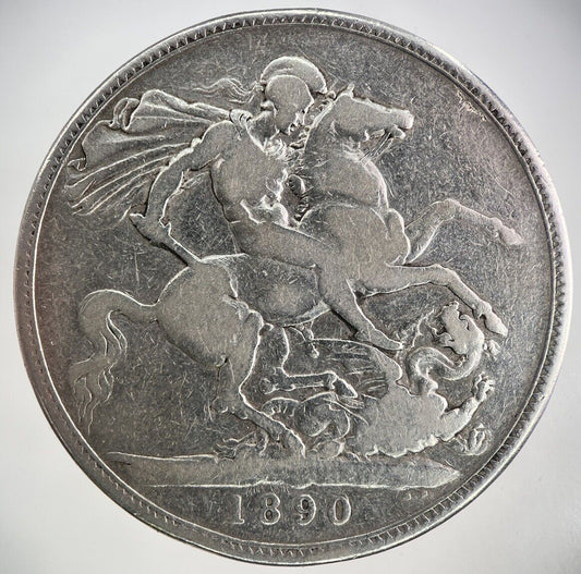 1890 Victoria One Crown Silver Coin | Collectable Grade