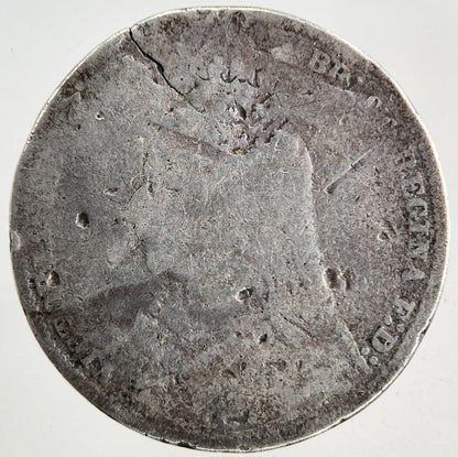 1890 Victoria One Shilling Silver Coin | Fair Grade