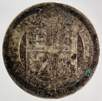 1890 Victoria Silver Shilling Coin | Fair Grade