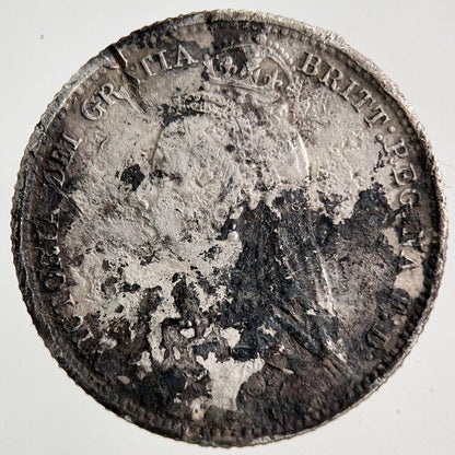 1890 Victoria Sixpence Silver Coin | Fine Collectable Grade