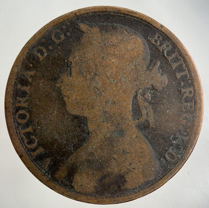1890 Victoria One Penny Coin | Collectable Grade