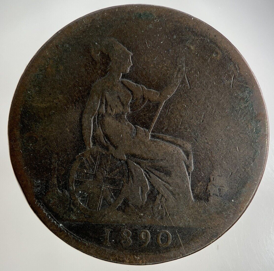 1890 Victoria One Penny Coin | Collectable Grade