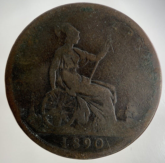 1890 Victoria One Penny Coin | Collectable Grade