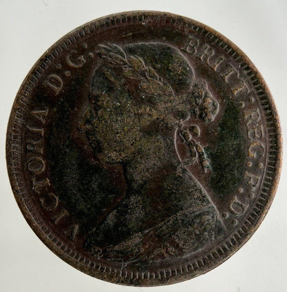 1890 Victoria Half-Penny Coin | Very High Grade