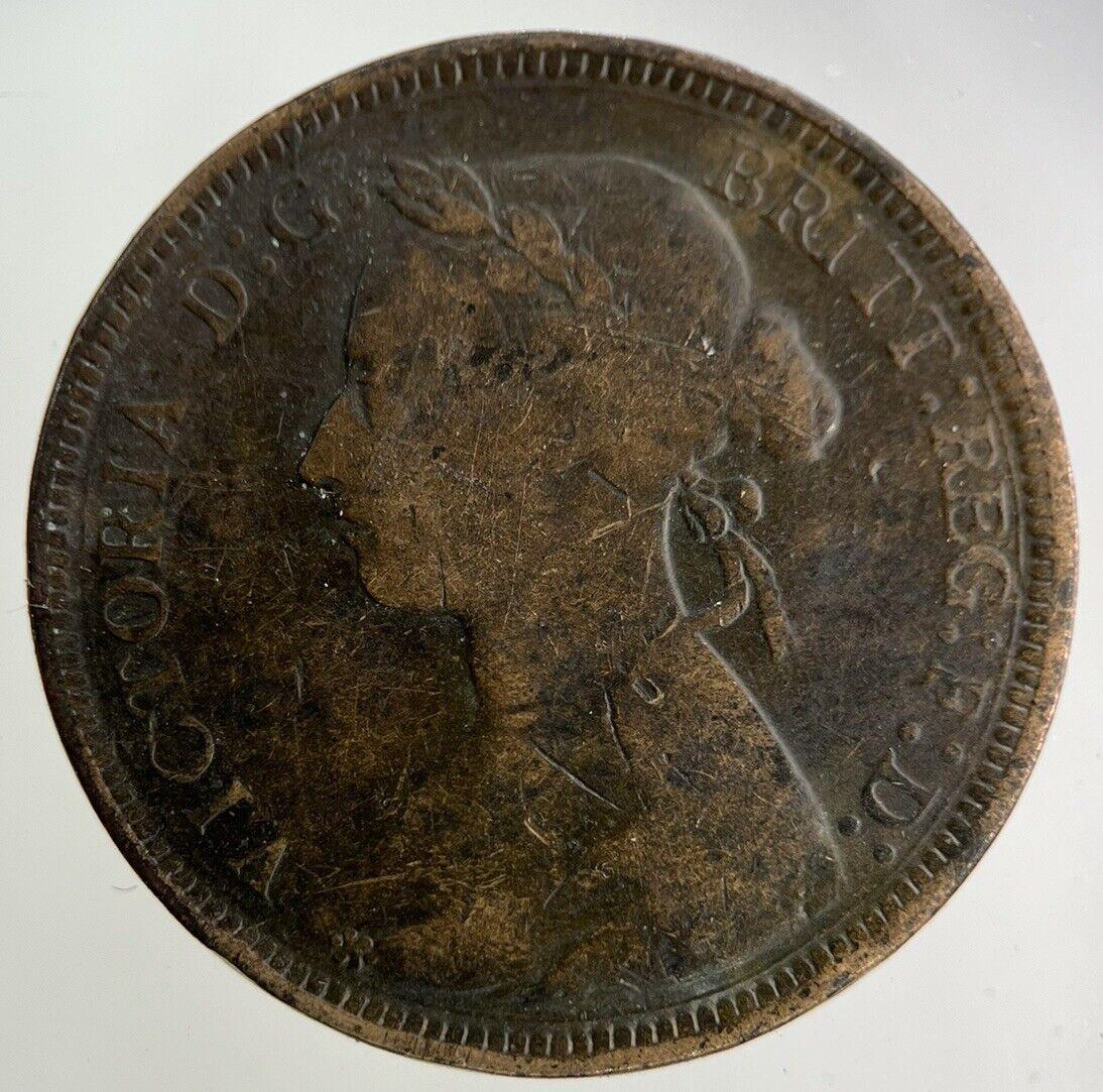 1890 Victoria Half-Penny Coin | Fine Collectable Grade
