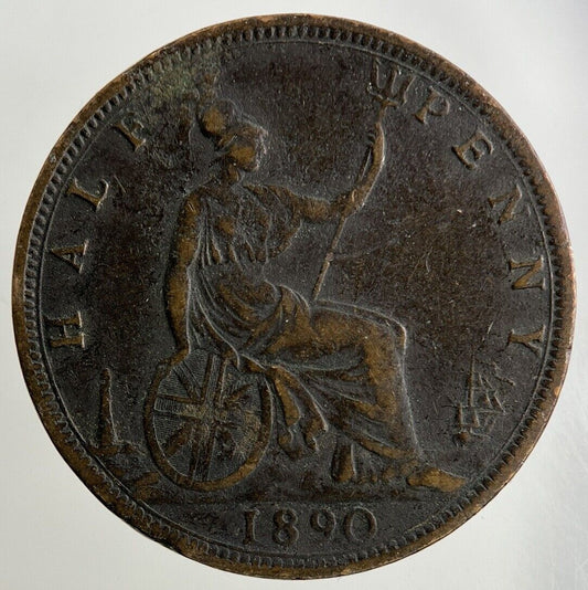 1890 Victoria Half-Penny Coin | Fine Collectable Grade