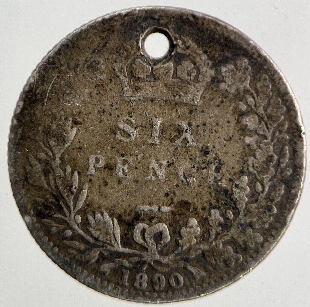 1890 Victoria Sixpence Silver Coin | Collectable Grade