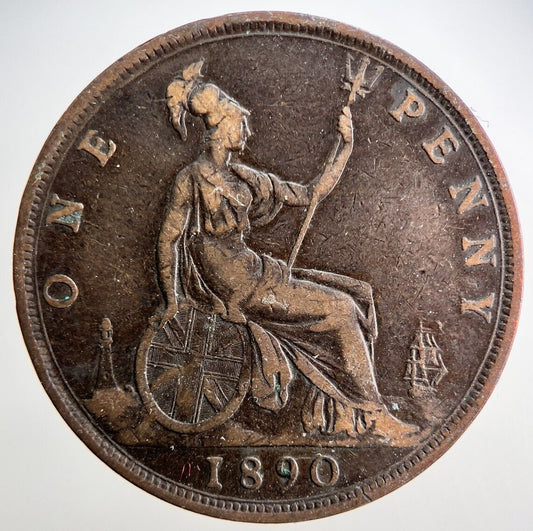 1890 Victoria Penny Coin | Collectable Grade | a2932