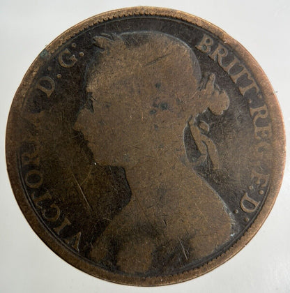 1890 Victoria One Penny Coin | Collectable Grade