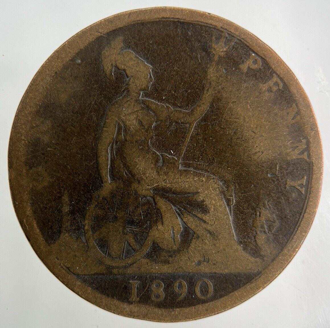 1890 Victoria One Penny Coin | Collectable Grade