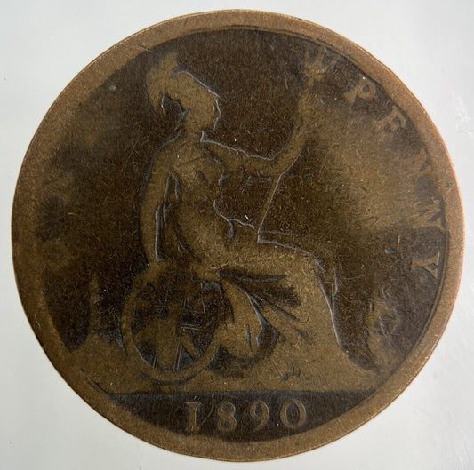 1890 Victoria One Penny Coin | Collectable Grade