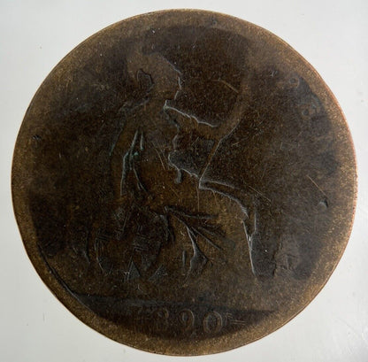 1890 Victoria One Penny Coin | Collectable Grade