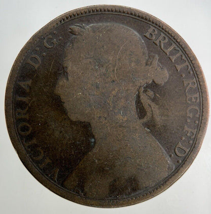 1890 Victoria One Penny Coin | Collectable Grade