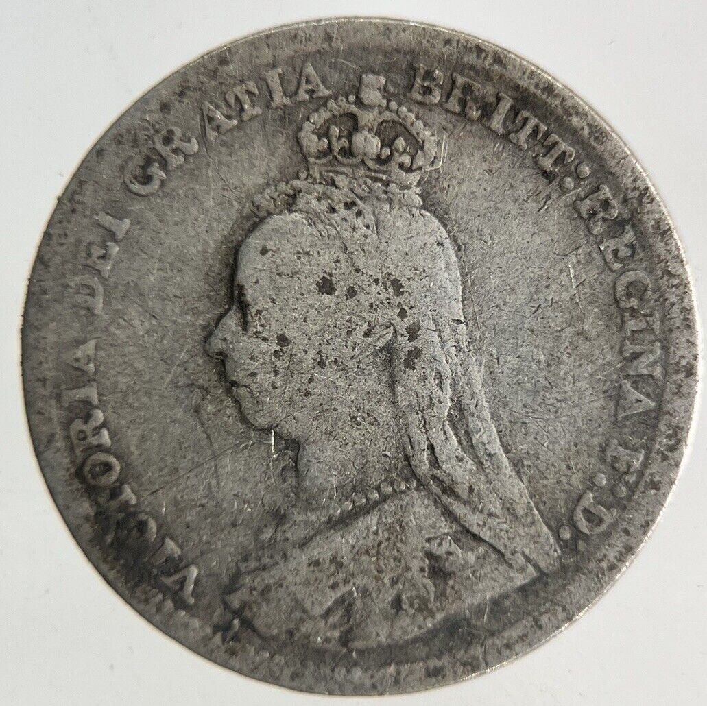 1890 Victoria Threepence Silver Coin | Collectable Grade