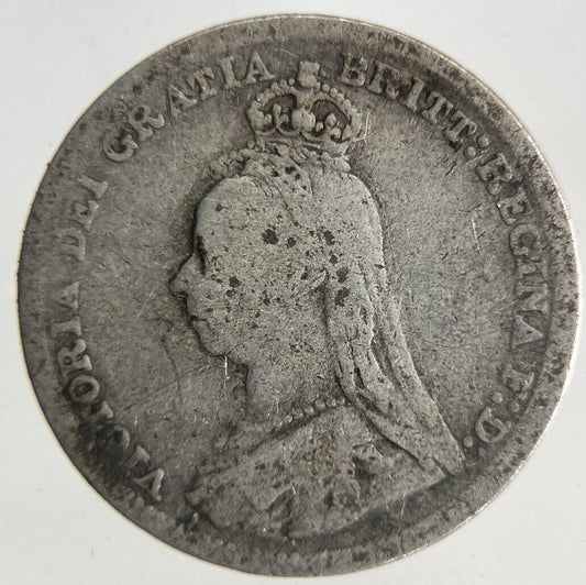 1890 Victoria Threepence Silver Coin | Collectable Grade