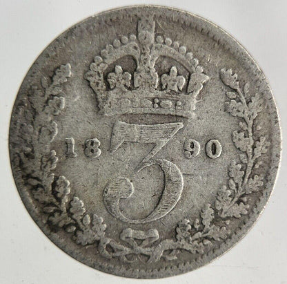 1890 Victoria Threepence Silver Coin | Collectable Grade