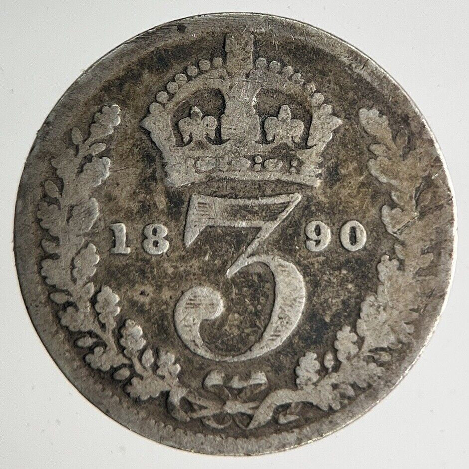 1890 Victoria Threepence Silver Coin | Collectable Grade