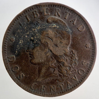 1891 Argentina Dos 2 Centavos Coin | Collectable Grade