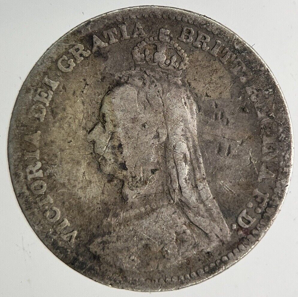 1890 Victoria Threepence Silver Coin | Collectable Grade