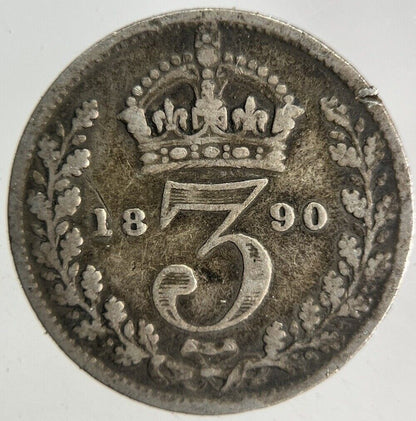 1890 Victoria Threepence Silver Coin | Collectable Grade