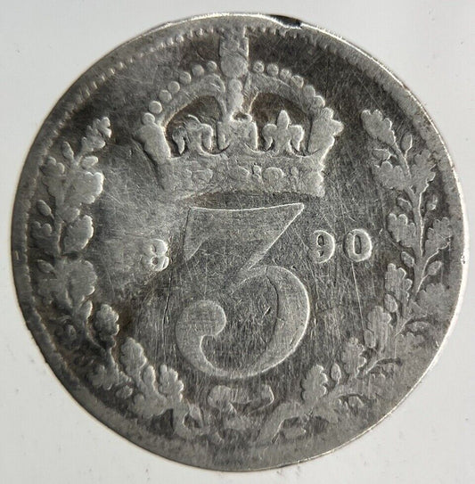 1890 Victoria Threepence Silver Coin | Collectable Grade