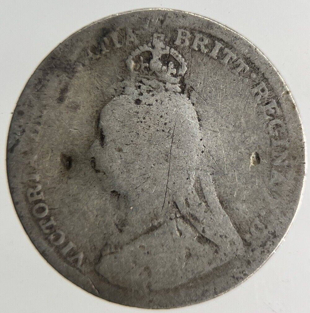 1890 Victoria Threepence Silver Coin | Collectable Grade