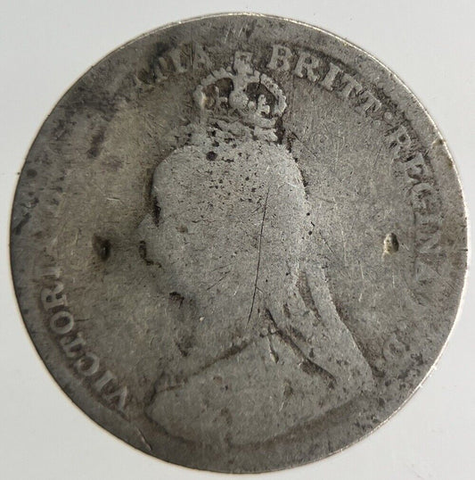 1890 Victoria Threepence Silver Coin | Collectable Grade