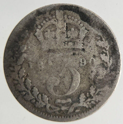 1890 Victoria Threepence Silver Coin | Collectable Grade