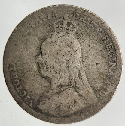 1890 Victoria Threepence Silver Coin | Collectable Grade