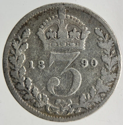 1890 Victoria Threepence Silver Coin | Collectable Grade